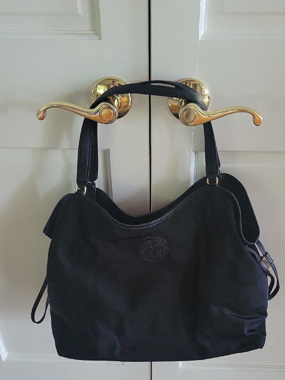 Tory Burch Black Women's Shoulder Bag - Soft Tote Style.